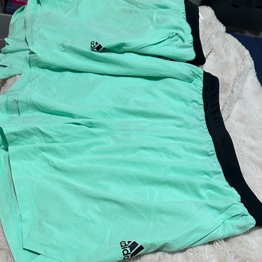 Wholesale lot of 5 pair of adidas Mint Green Athletic Shorts
